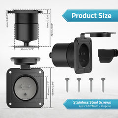 PAULINN ETL-approved inlet ensures compliance for safe outdoor power connections.