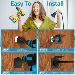 PAULINN outdoor-ready inlet ideal for RV, trailer, boat, or shed wiring.