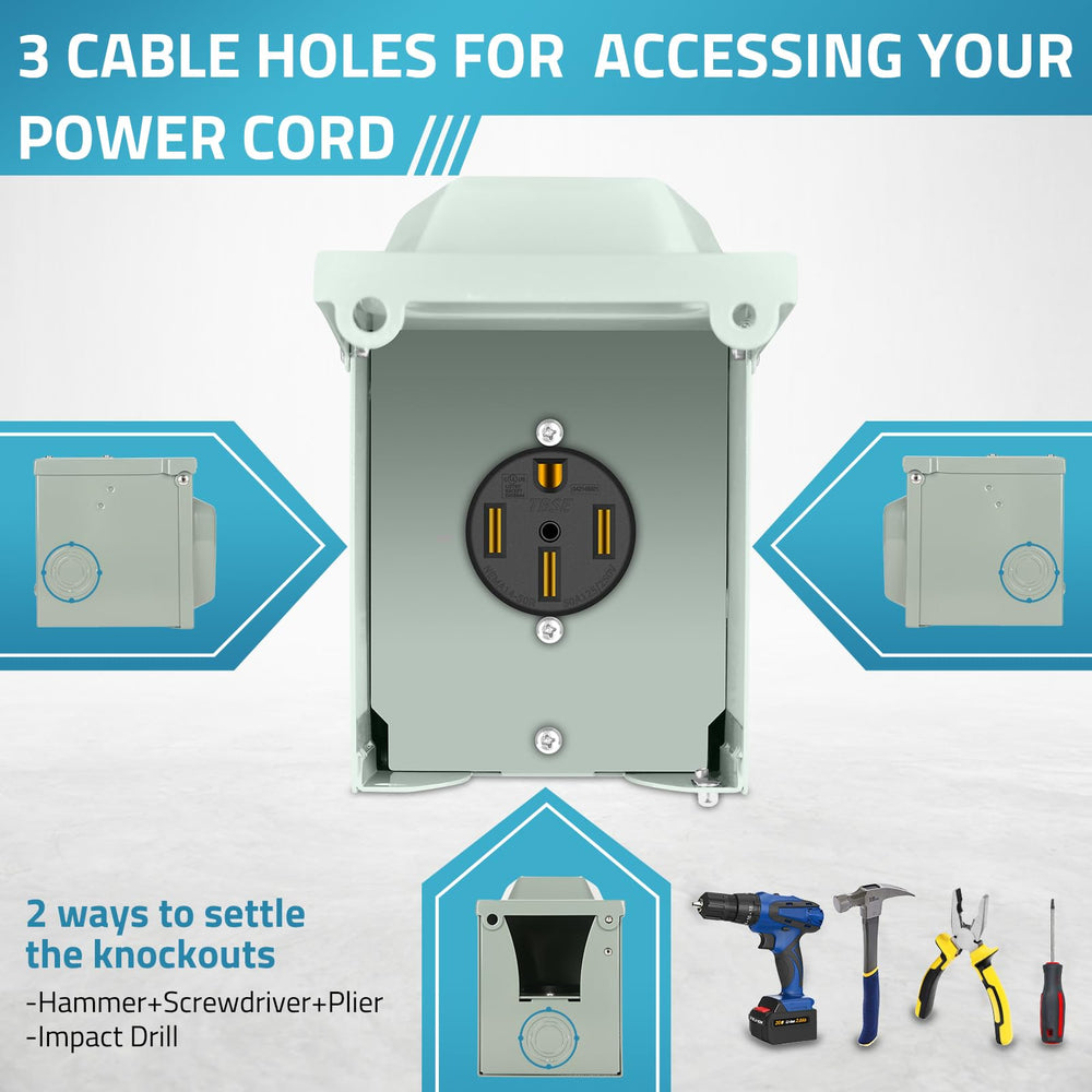 PAULINN easy installation with three knockouts for wiring flexibility.