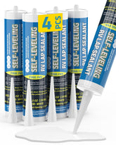 PAULINN self-leveling sealant on RV roof for durable waterproofing.