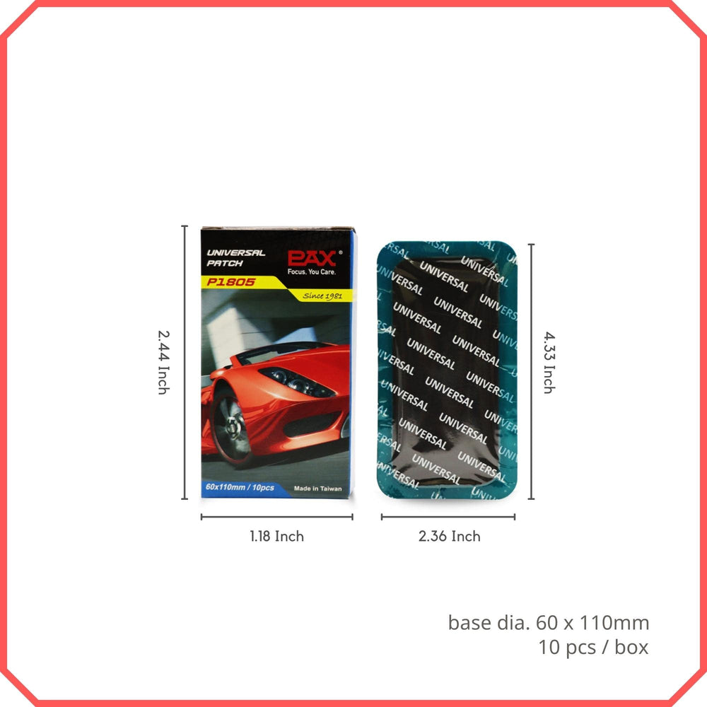 PAX patch thick rubber with feathered edge ensures durability.
