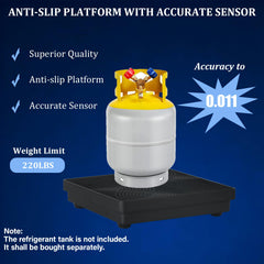 PBMT portable HVAC scale with case ready for on-site jobs.