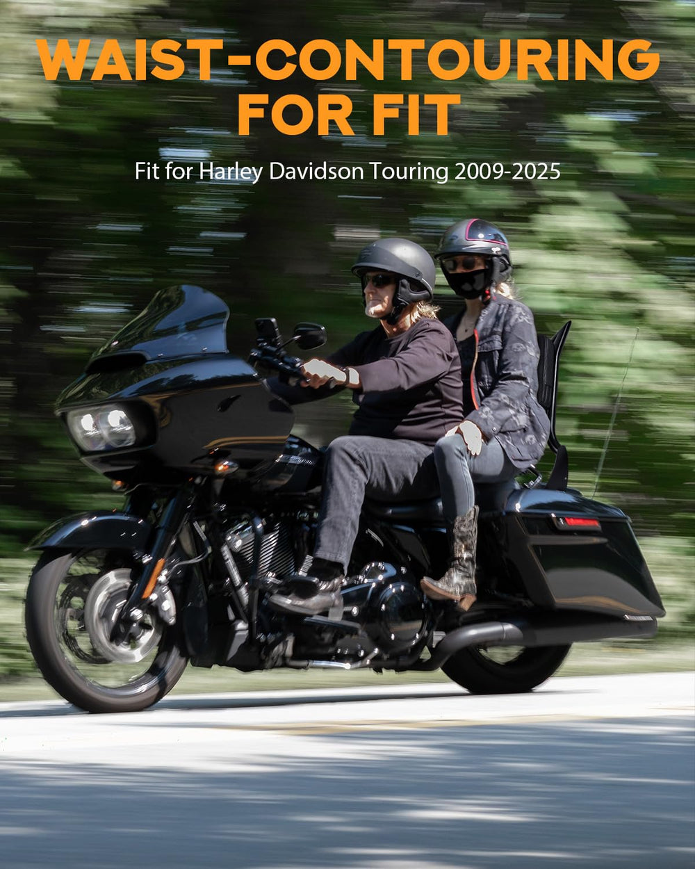 PBYMT black 26-inch backrest with durable, scratch-resistant surface.
