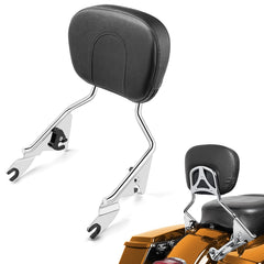 PBYMT detachable backrest on Harley Street Glide for touring