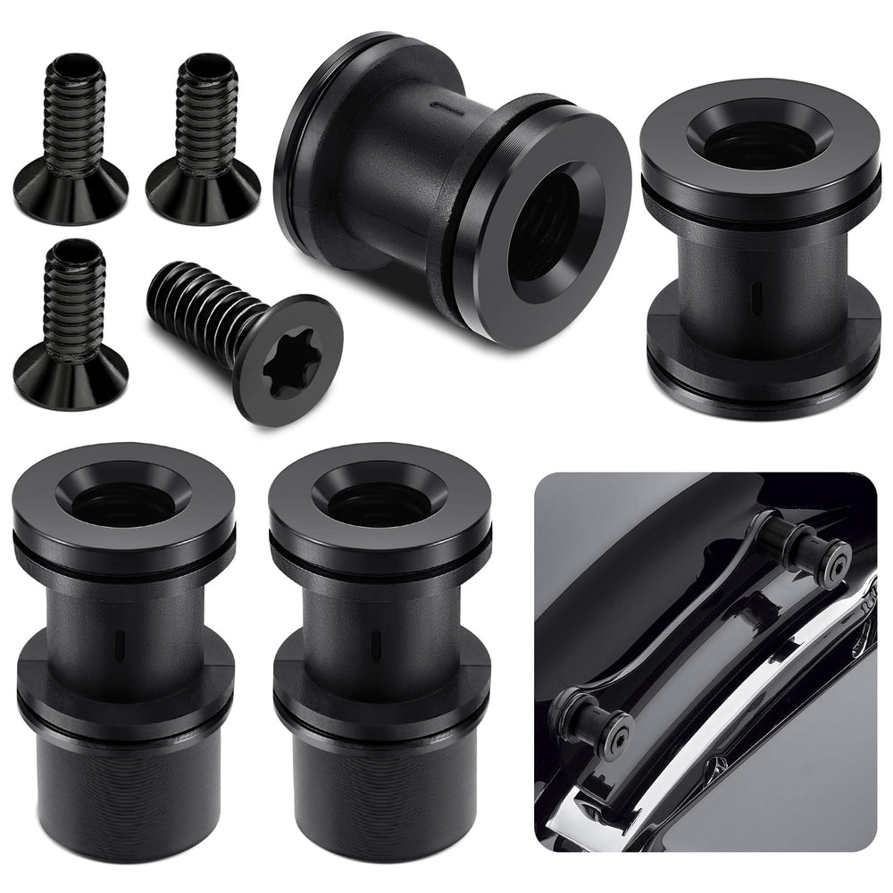PBYMT four-point docking hardware kit packaging shows complete mounting components for Harley Touring bikes.
