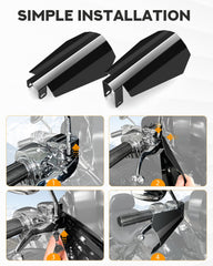 PBYMT handguards with rugged stainless steel construction for rough roads.