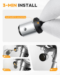 PBYMT Harley installation guide showing front and rear signals.