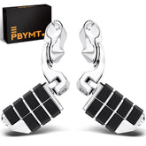 PBYMT highway pegs short angled 304ss for Harley-Davidson, comfortable long-ride foot placement.