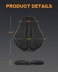 PBYMT universal seat cushion with easy installation straps fits most motorcycles.