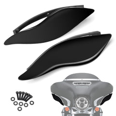 PBYMT side wings left deflector redirects airflow for rider comfort on highway