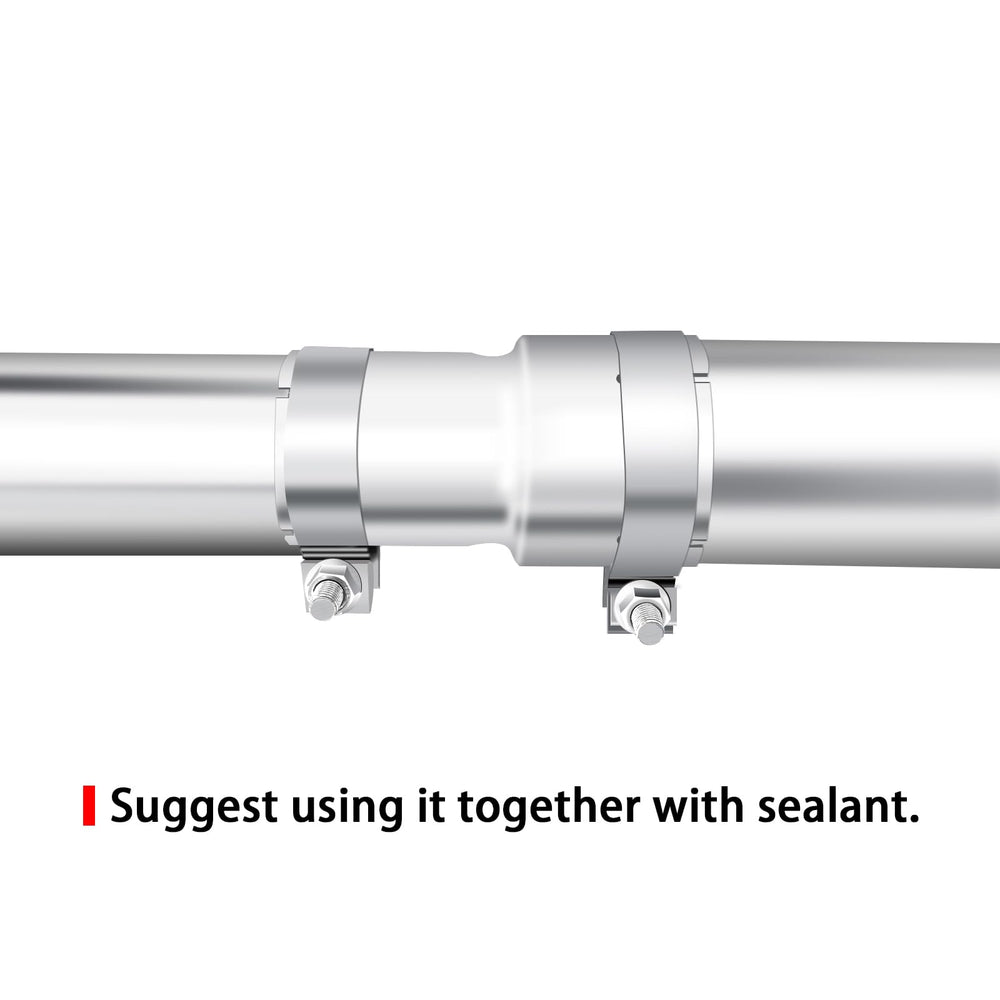 Peastorm exhaust adapter side view emphasizes compact, clamp-based install