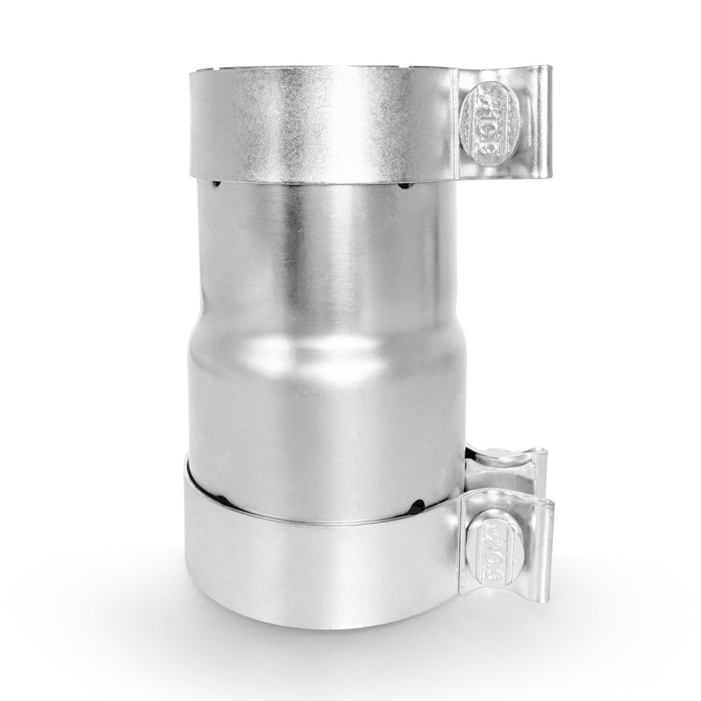 Peastorm exhaust reducer connects 2.75 to 3 inch pipes for a snug, durable seal.