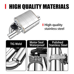 Peastorm valved design with straight-through flow for peak performance.