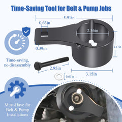PEATOVIE offset breaker bar connection simplifies bolt replacement.