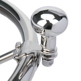 Pebbly Beach small steering wheel knob installed on a boat for easier grip