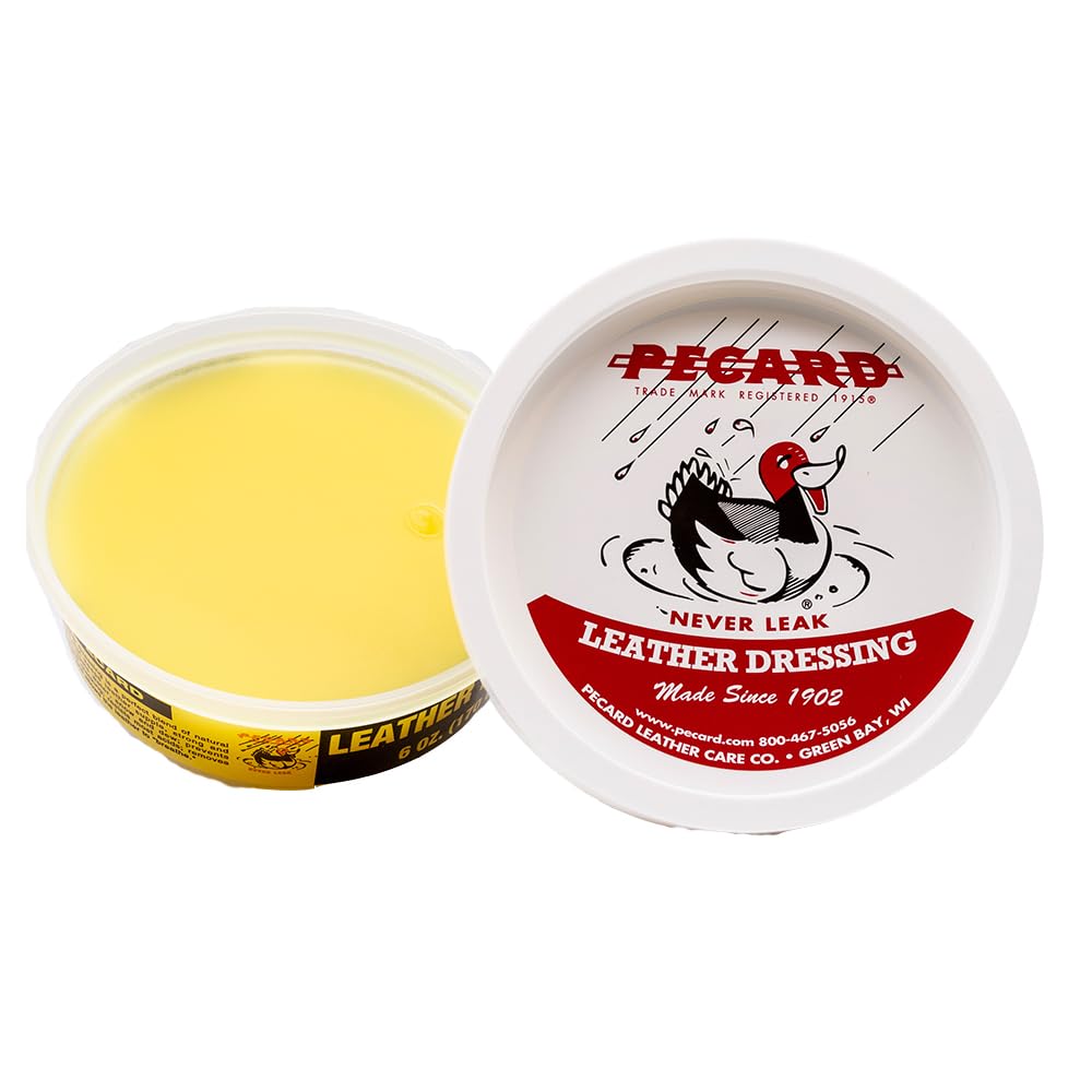 Pecard Leather Dressing enhances the leather finish with a subtle, healthy shine.