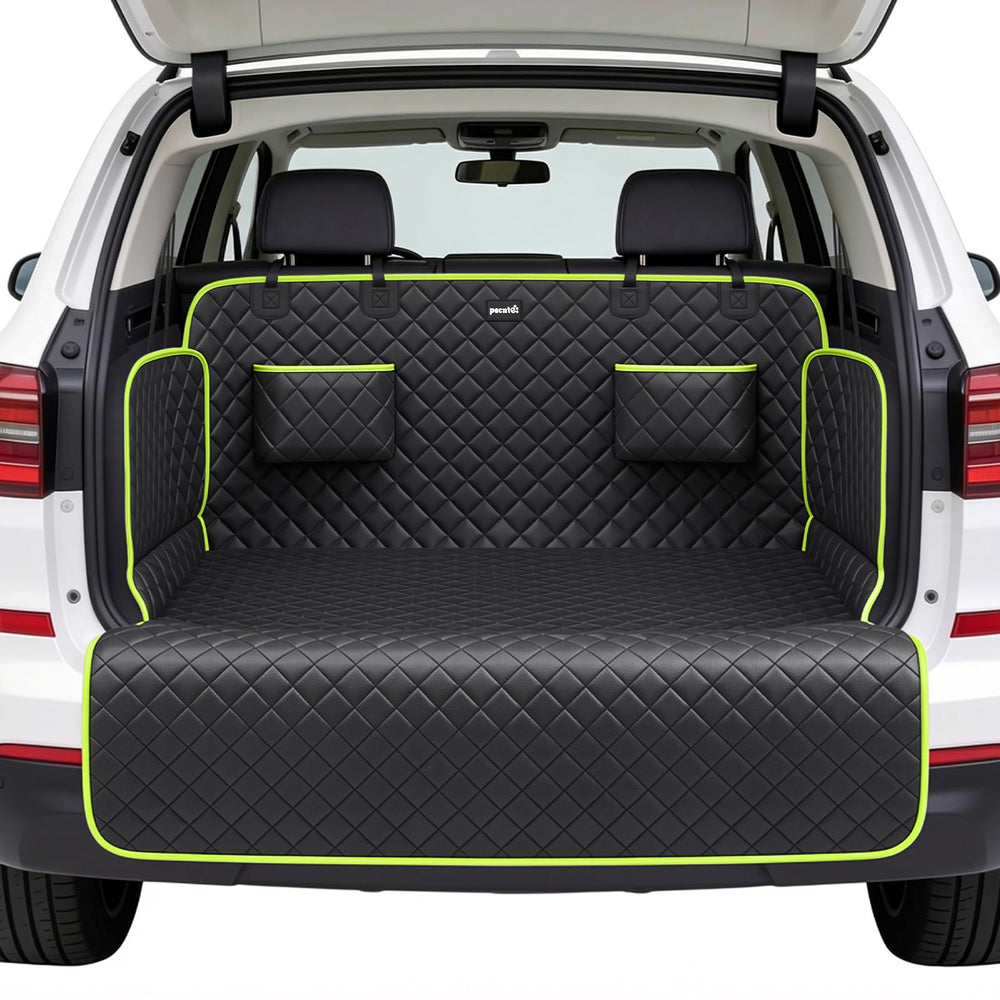 Pecute SUV Cargo Liner with upgraded leather fabric protects the trunk from wear