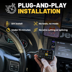 PEDAL COMMANDER ECU footprint-free installation preserves factory electronics.