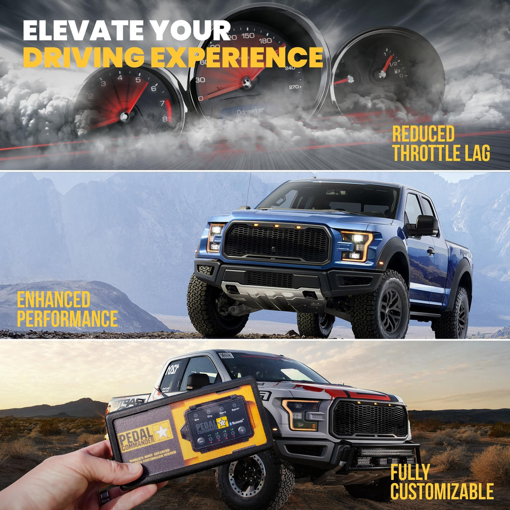 PEDAL COMMANDER Ford F-150 app control for easy on-the-fly mode changes.