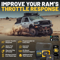 PEDAL COMMANDER throttle-response focus for RAM 2500/3500 enhances highway merges.