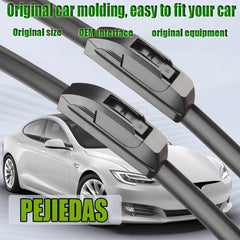 PEJIEDAS 17 inch wiper blades installation diagram for quick fit
