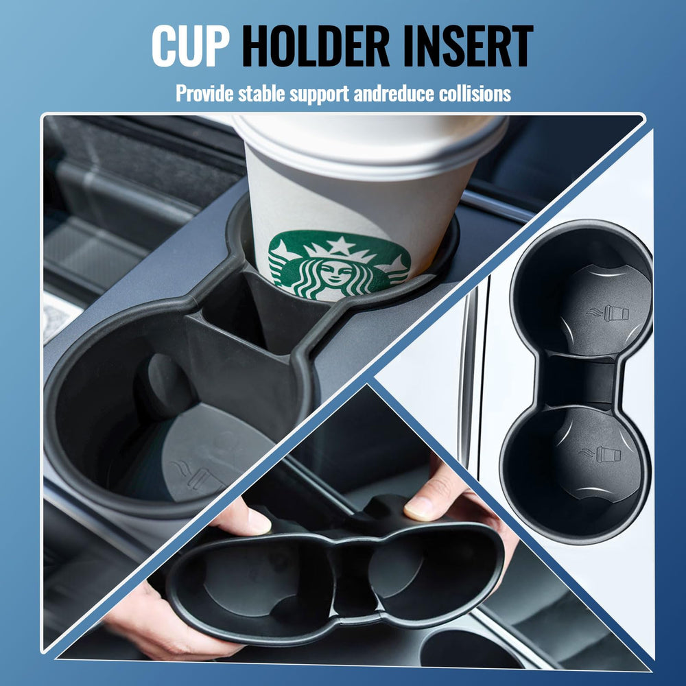 Peleg Tree center console tray for Tesla Model Y side view reduces clutter on the go