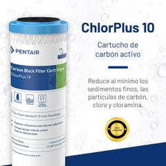 Pentek ChlorPlus10 under-sink installation enables compact, convenient filtration