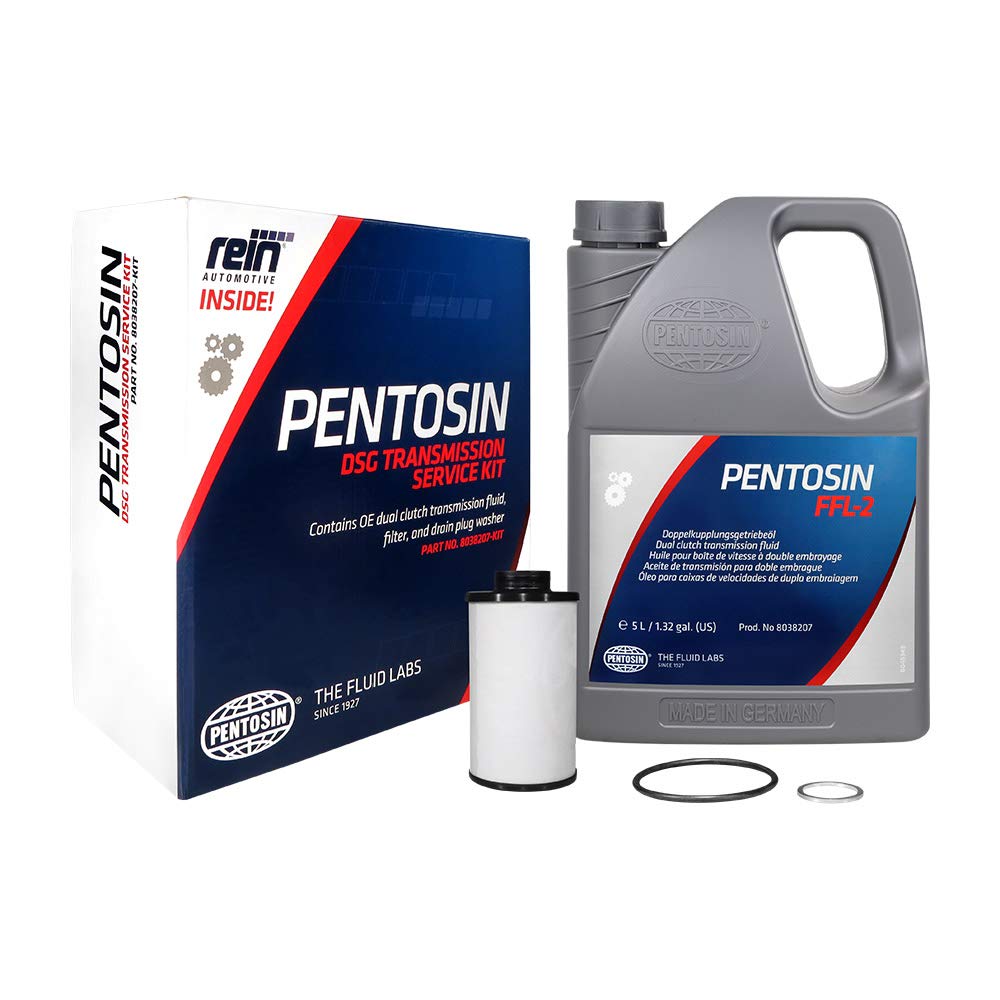 Pentosin FFL-2 fluid bottle close-up for DSG protection and performance
