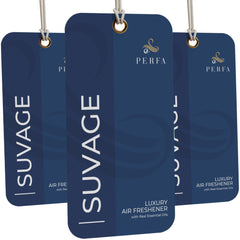 Perfa Savage disposable air freshener front view delivering bold car scent.