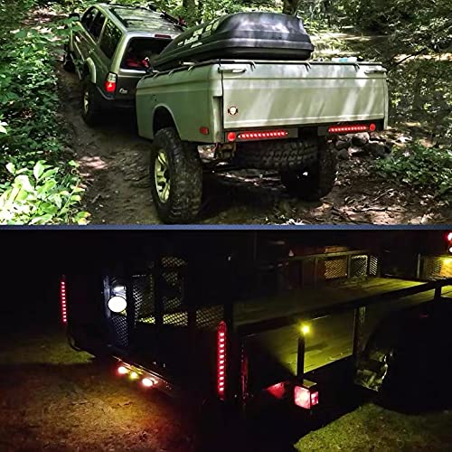 PerfecTech 11-LED red trailer light suited for marine trailer signaling.