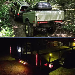 PerfecTech 11-LED red trailer light suited for marine trailer signaling.
