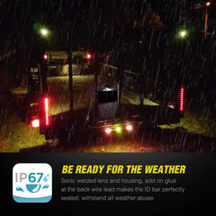 PerfecTech 11-LED red trailer light two-pack provides fleet upgrade value.