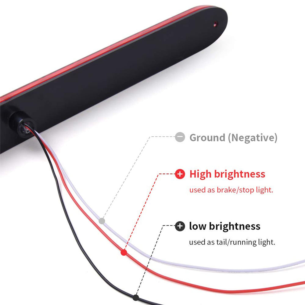 PerfecTech 11-LED red trailer light color-coded wires simplify wiring.