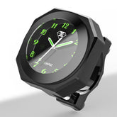 PerfecTech handlebar dial clock on motorcycle with robust aluminium shell