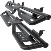 Perfit Liner running boards on a Jeep Wrangler provide rugged entry support.