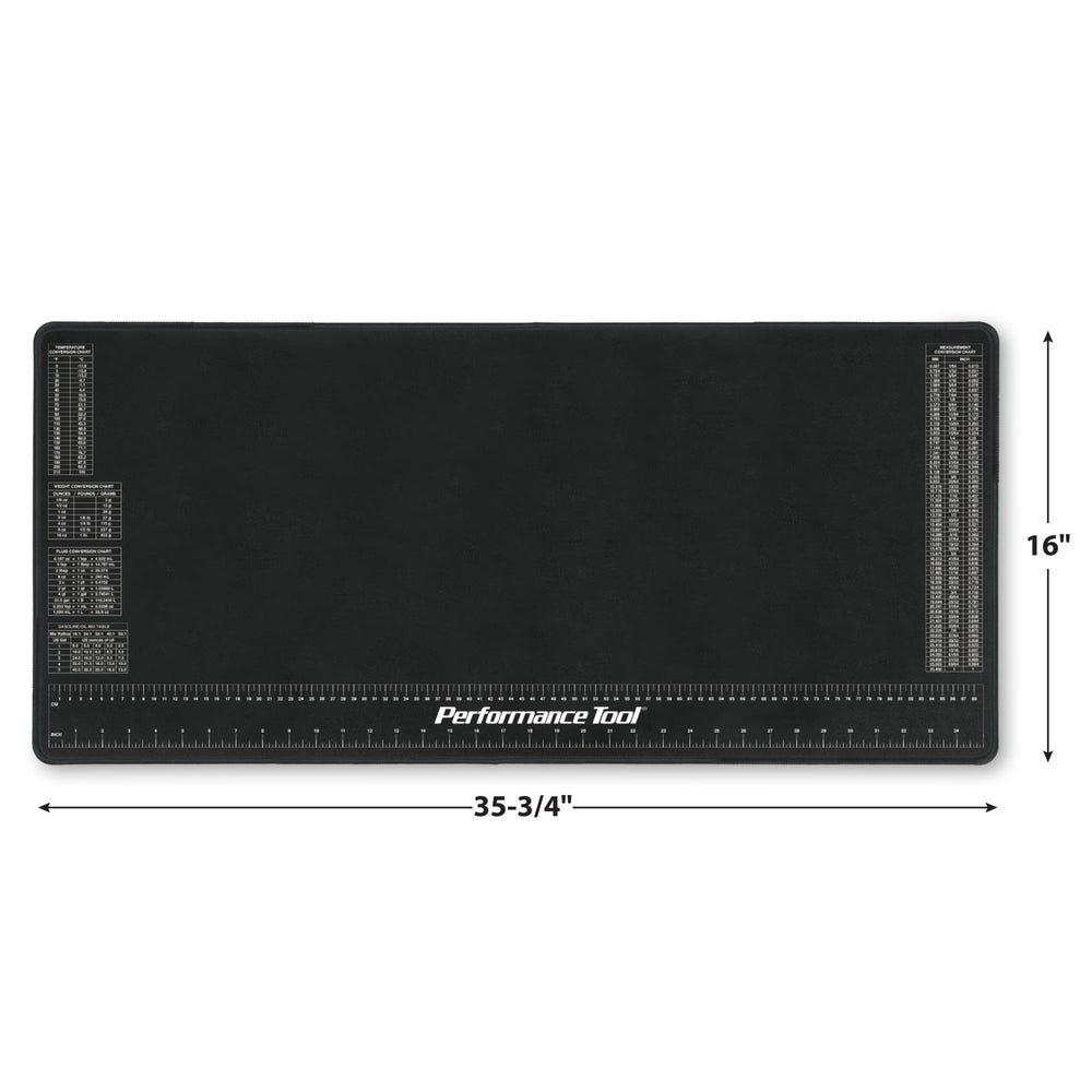 Reference charts sublimated on Performance Tool mat for lasting visibility