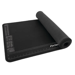 Performance Tool neoprene mat with ruler and reference charts visible for precise measurements and protection