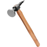 Performance Tool W1010 straight pein hammer head close-up for precise finishing tasks.