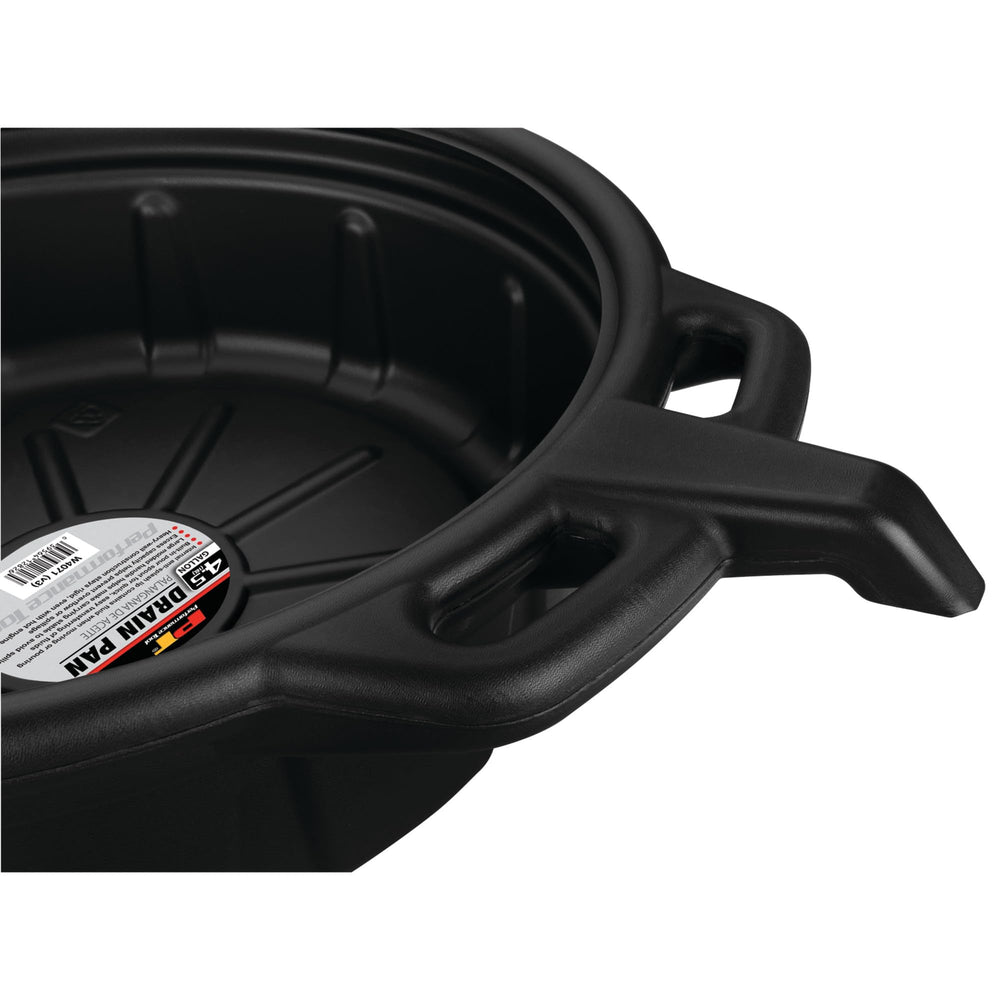 Performance Tool W4071 anti-splash lip helps contain fluid during movement and pouring.
