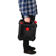 Performance Tool W4076 vent hole requires opening before draining to prevent overflow
