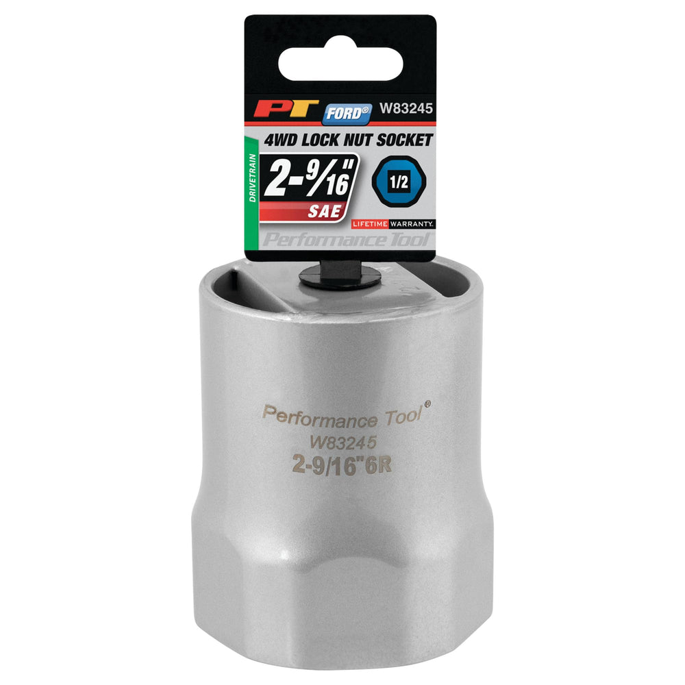 Performance Tool W83245 easy-to-use socket with 1/2-inch drive for faster work