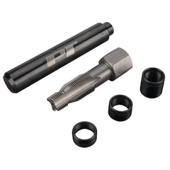 Performance Tool W86910 kit packaging shows complete spark plug repair set for on-site maintenance.