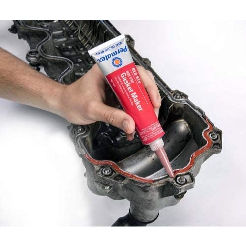 Permatex 81160 tube close-up emphasizes easy application and storage.