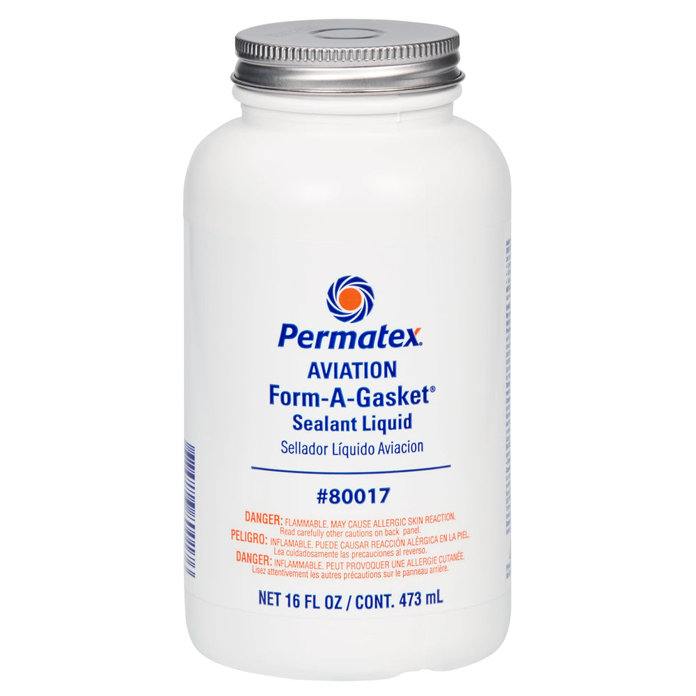 Permatex Aviation Form-A-Gasket No. 3 Sealant in brown, ideal for automotive and aviation sealing.