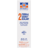 Permatex Form-A-Gasket 2 sealant bottle showing slow-drying gasket sealant for easy disassembly