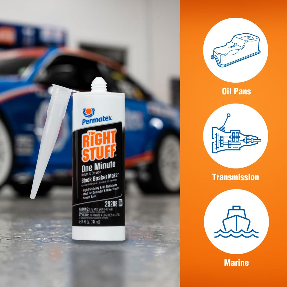 Permatex Right Stuff transmission-pan seal ensures long-lasting protection