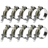 PEROMI T-Bolt hose clamp closeup showing durable stainless steel build