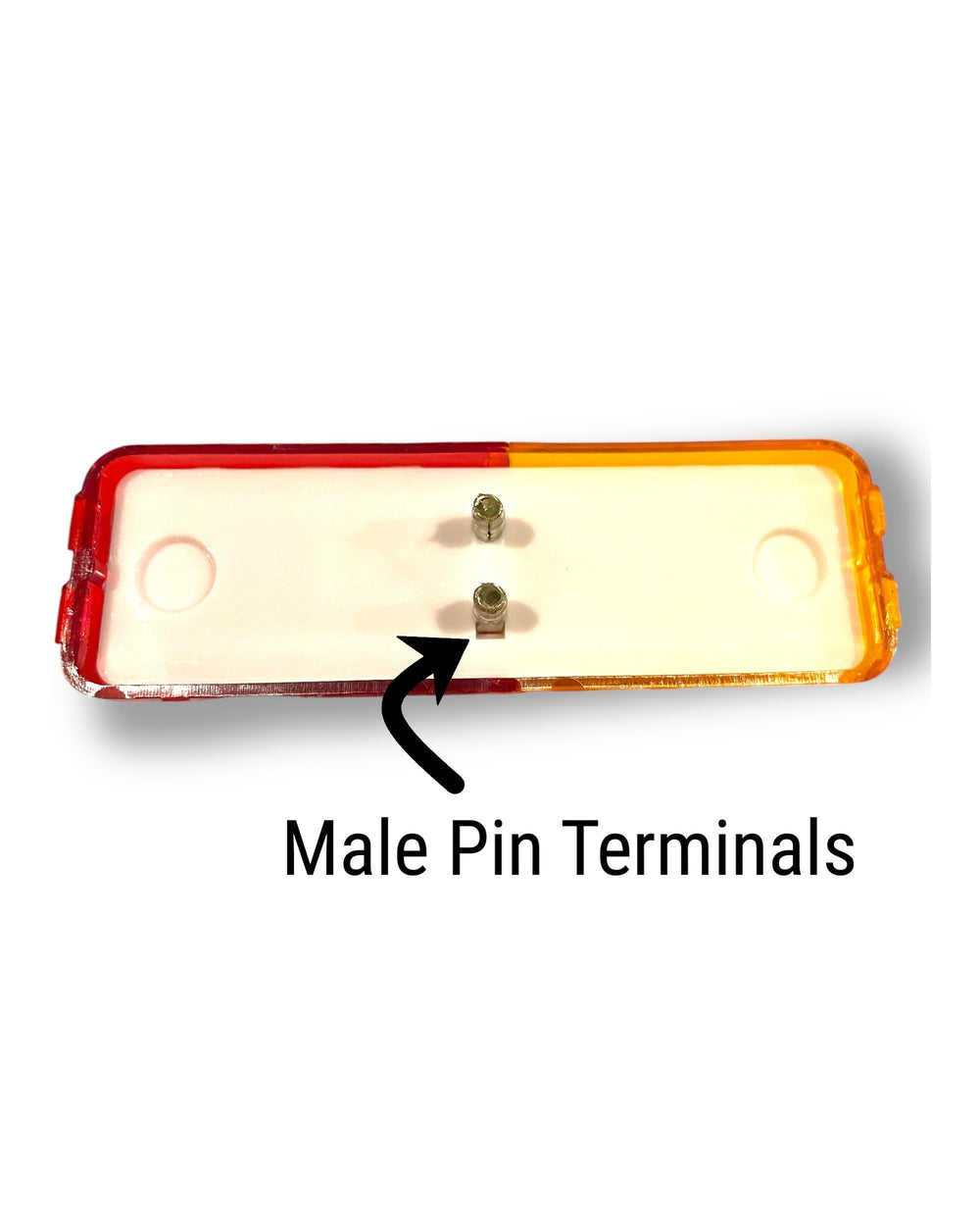 Perterson M154A-R red rear clearance light for safer towing.