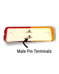 Perterson M154A-R red rear clearance light for safer towing.