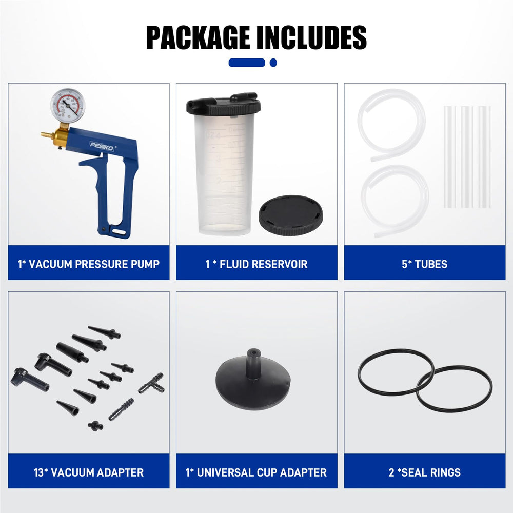 PESIKO 4-oz fluid reservoir attachment showcases spill-free fluid handling.